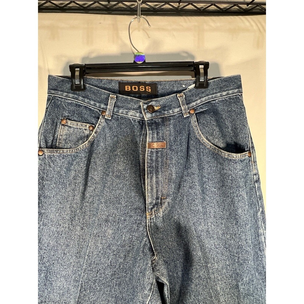 Vintage Boss Jeans Men's 34 Blue Denim Y2K‎ - Picture 4 of 10